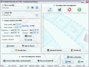 PocketDivxEncoder screenshot