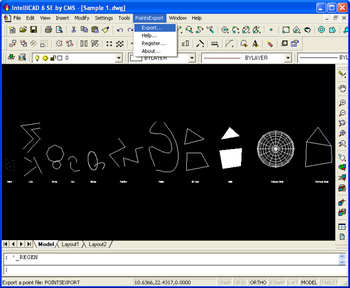 Points Export for IntelliCAD screenshot