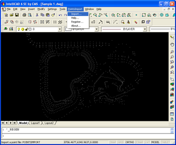 Points Import for IntelliCAD screenshot