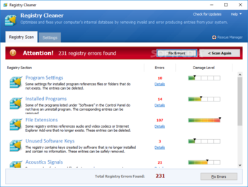 Pointstone Registry Cleaner screenshot 2