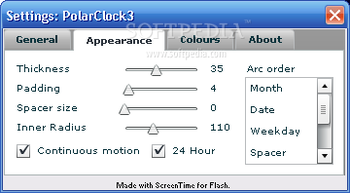 PolarClock screenshot 3