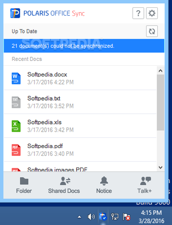 Polaris Office Sync screenshot