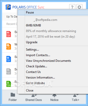 Polaris Office Sync screenshot 4