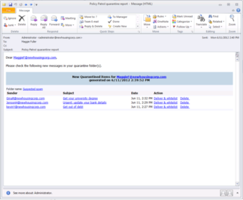 Policy Patrol Spam Filter for Exchange 64-bit screenshot