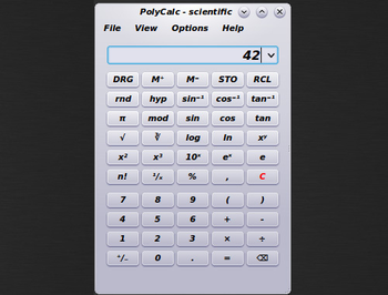 PolyCalc screenshot