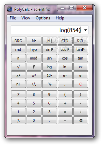 PolyCalc screenshot