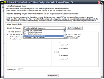 Polystyle Source Code Formatter screenshot 2