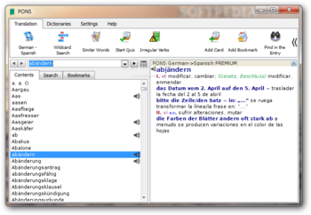 PONS Dictionary Spanish - German Premium screenshot