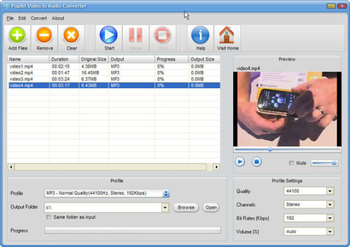 PopBit Video to MP3 Converter Free screenshot
