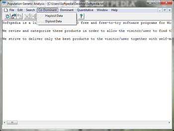 Popgene - Population Genetic Analysis screenshot 2