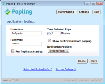 Popling screenshot