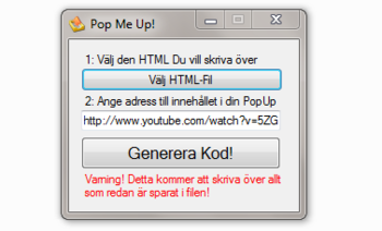 PopMeUp screenshot