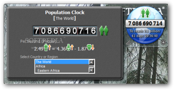 Population Clock Gadget screenshot 3