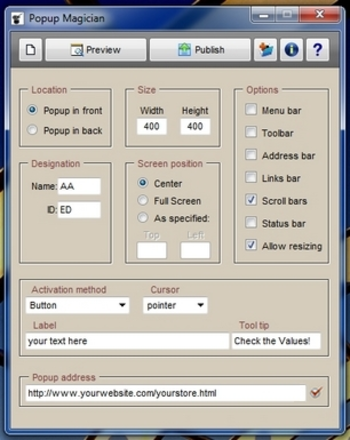 Popup Magician screenshot 2