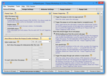 Popup Workshop Pro (formerly Popup Toolkit) screenshot