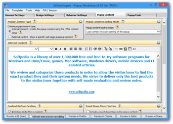 Popup Workshop Pro (formerly Popup Toolkit) screenshot 4