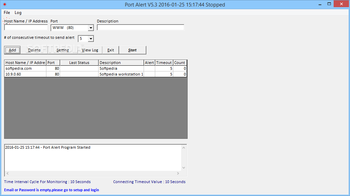 Port Alert screenshot