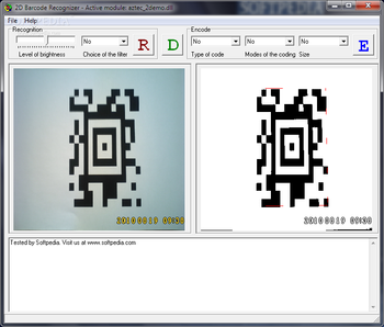 Portable 2D Barcode Recognizer screenshot