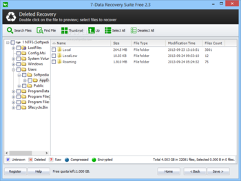 Portable 7-Data Recovery Suite Free screenshot 4