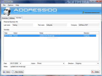 Portable Addressido screenshot 3