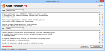 Portable Adept Translator Pro screenshot