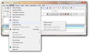 Portable Aegisub screenshot 3