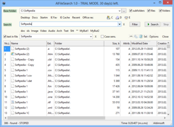 Portable AlFileSearch screenshot