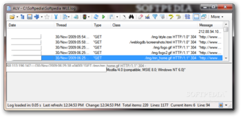 Portable ALV (Advanced Log Viewer) screenshot