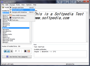 Portable AMP Font Viewer screenshot 2