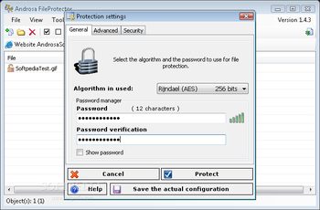 Portable Androsa FileProtector screenshot 2