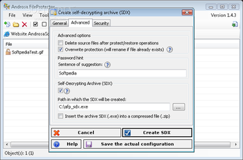 Portable Androsa FileProtector screenshot 3