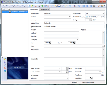 Portable Ant Movie Catalog screenshot