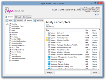 Portable AppCleaner screenshot 3