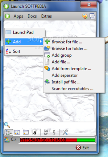 Portable Application Launcher screenshot 2
