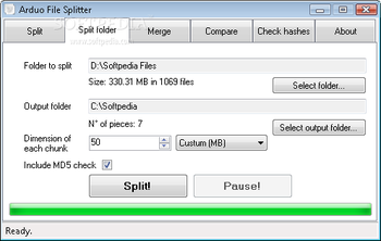 Portable Arduo File Splitter screenshot 2