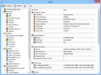 Portable Aspia screenshot