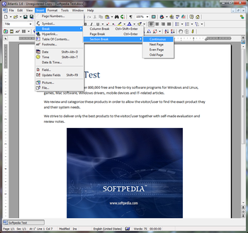 Portable Atlantis Word Processor screenshot 5