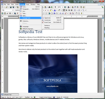 Portable Atlantis Word Processor screenshot 6