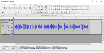 Portable Audacity screenshot