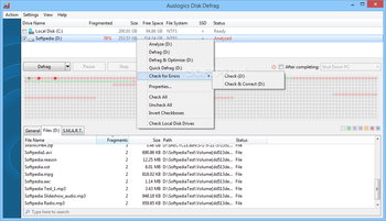 Portable Auslogics Disk Defrag screenshot 2