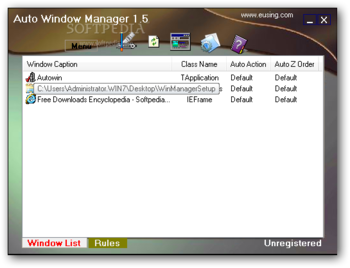 Portable Auto Window Manager screenshot