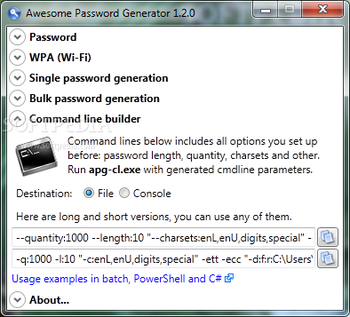Portable Awesome Password Generator screenshot 4