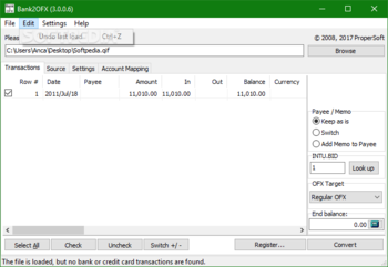 Portable Bank2OFX screenshot 3