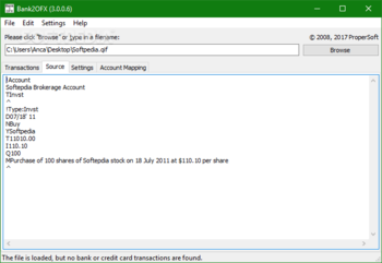 Portable Bank2OFX screenshot 4