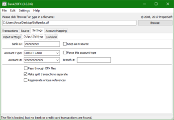 Portable Bank2OFX screenshot 6