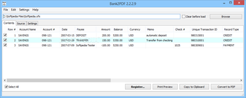 Portable Bank2PDF screenshot
