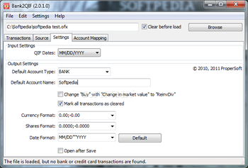 Portable Bank2QIF screenshot 3