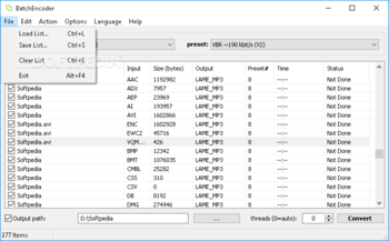 Portable BatchEncoder screenshot 4