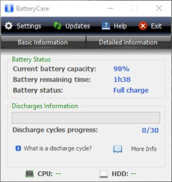Portable BatteryCare screenshot 3