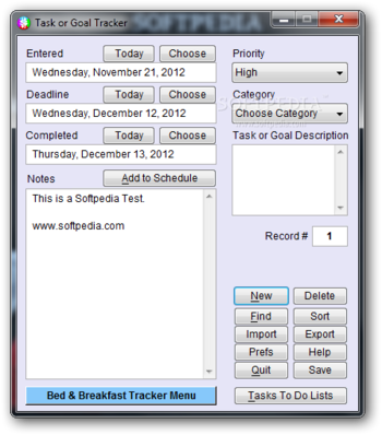 Portable Bed & Breakfast Tracker Plus screenshot 10